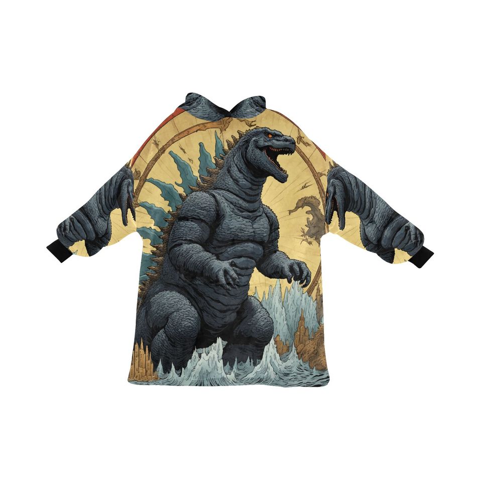 Blanket Hoodie god zilla Gojira Kaiju