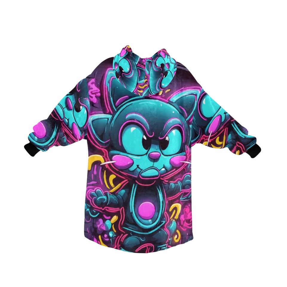 Blanket Hoodie Art Graffiti Emoji Cartoon Comics