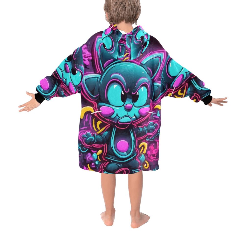 Blanket Hoodie Art Graffiti Emoji Cartoon Comics
