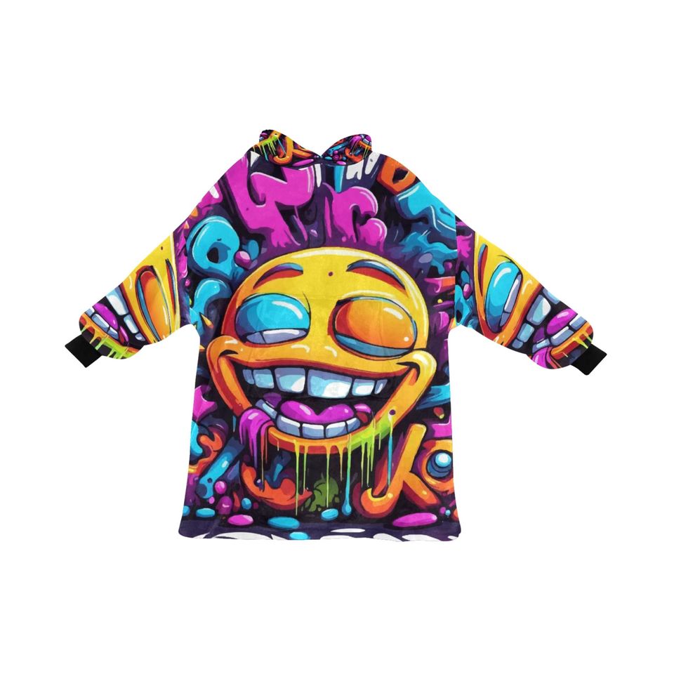 Blanket Hoodie Comics Art Graffiti Emoji Cartoon