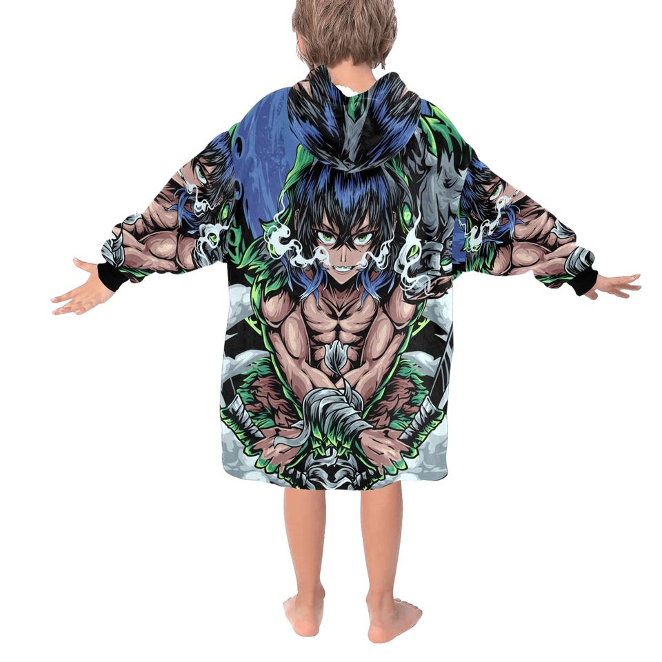 Kids Blanket Hoodie Cartoon Manga Mangas Comics