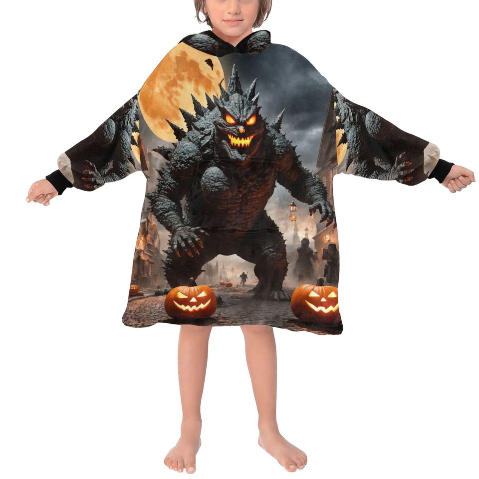 Blanket Hoodie god zilla Gojira Kaiju