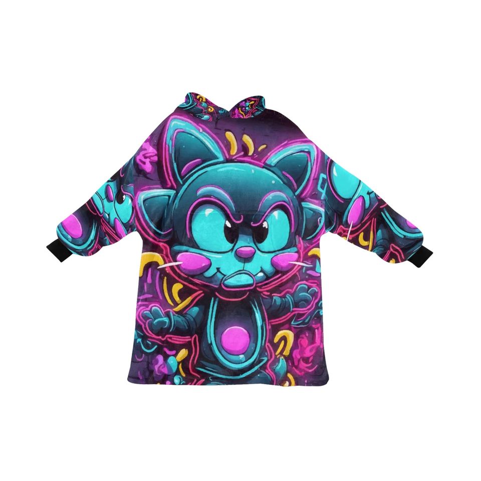 Blanket Hoodie Art Graffiti Emoji Cartoon Comics