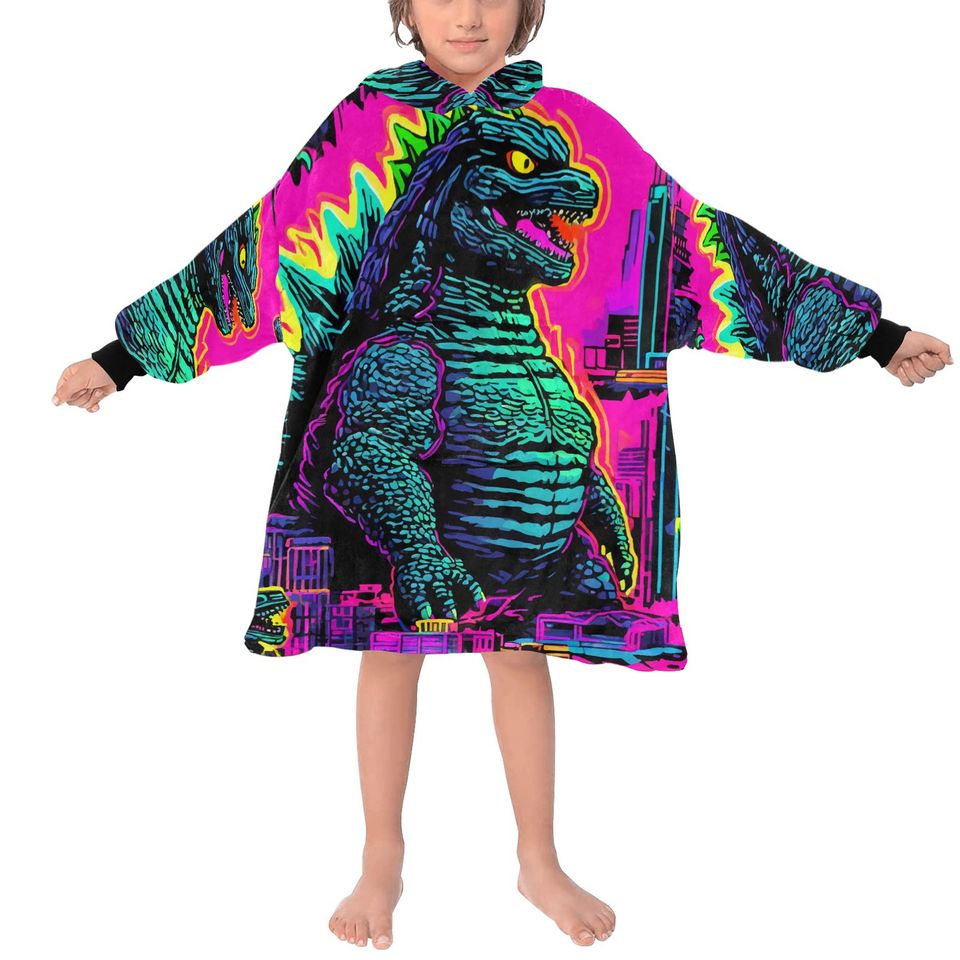 Blanket Hoodie god zilla Gojira Kaiju