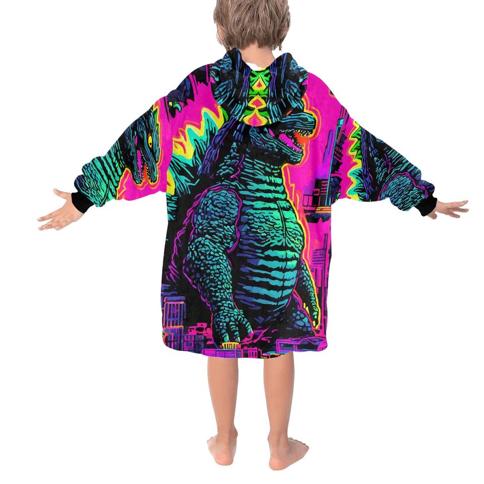 Blanket Hoodie god zilla Gojira Kaiju