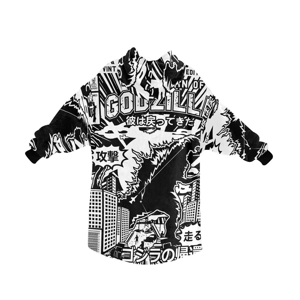 Blanket Hoodie god zilla Gojira Kaiju