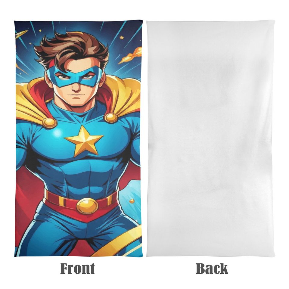Beach towel Seper Hero Retro Comics Cartoon Superhero