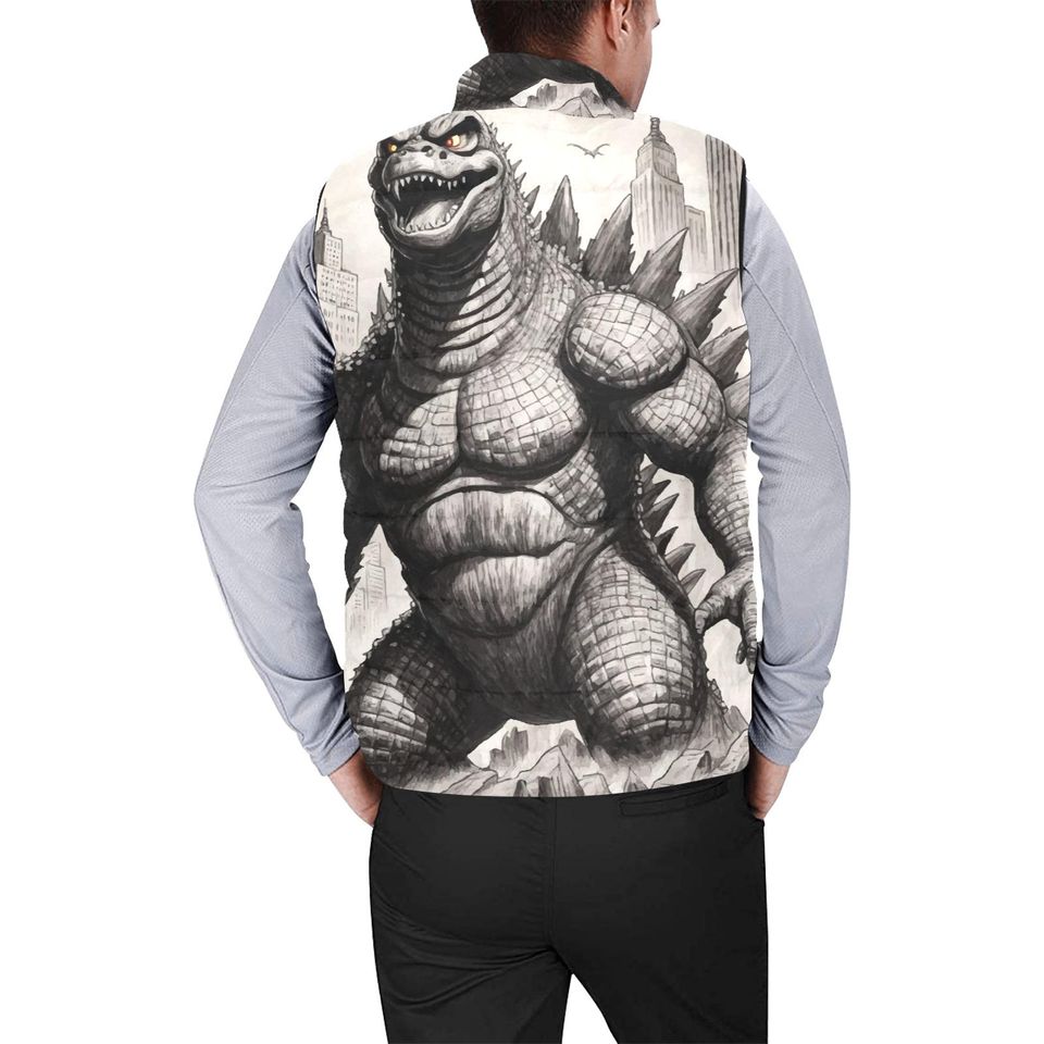 god zilla Gojira Kaiju Pencil Sleeveless Jacket