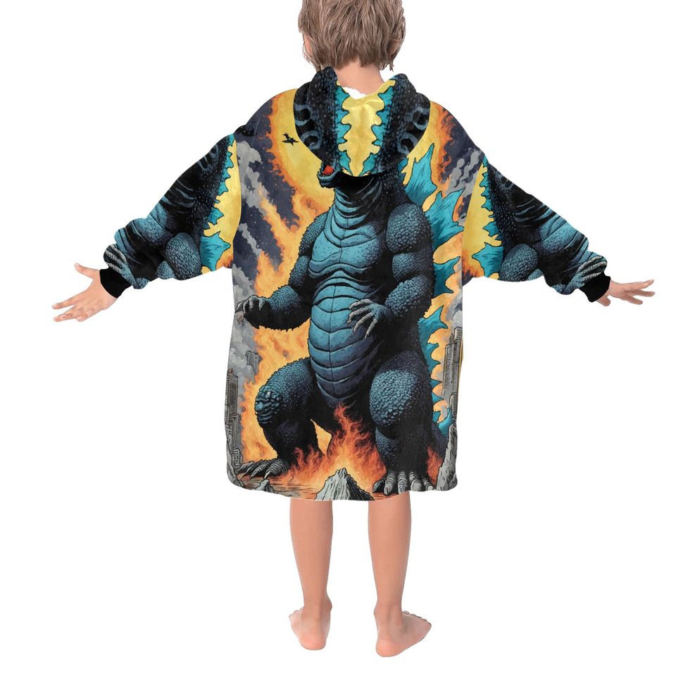 Blanket Hoodie god zilla Gojira Kaiju