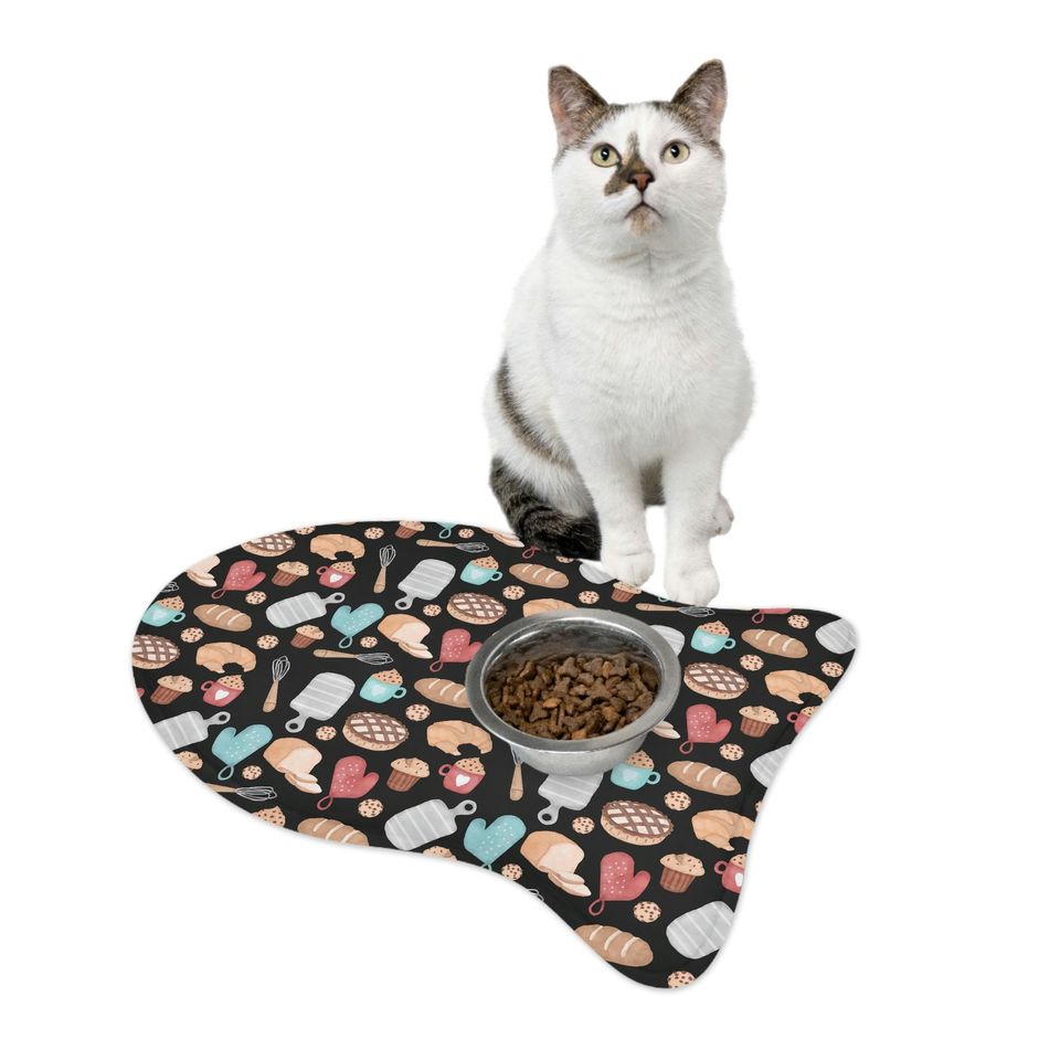 Let's Bake! Baking Print Pet Bowls Mats