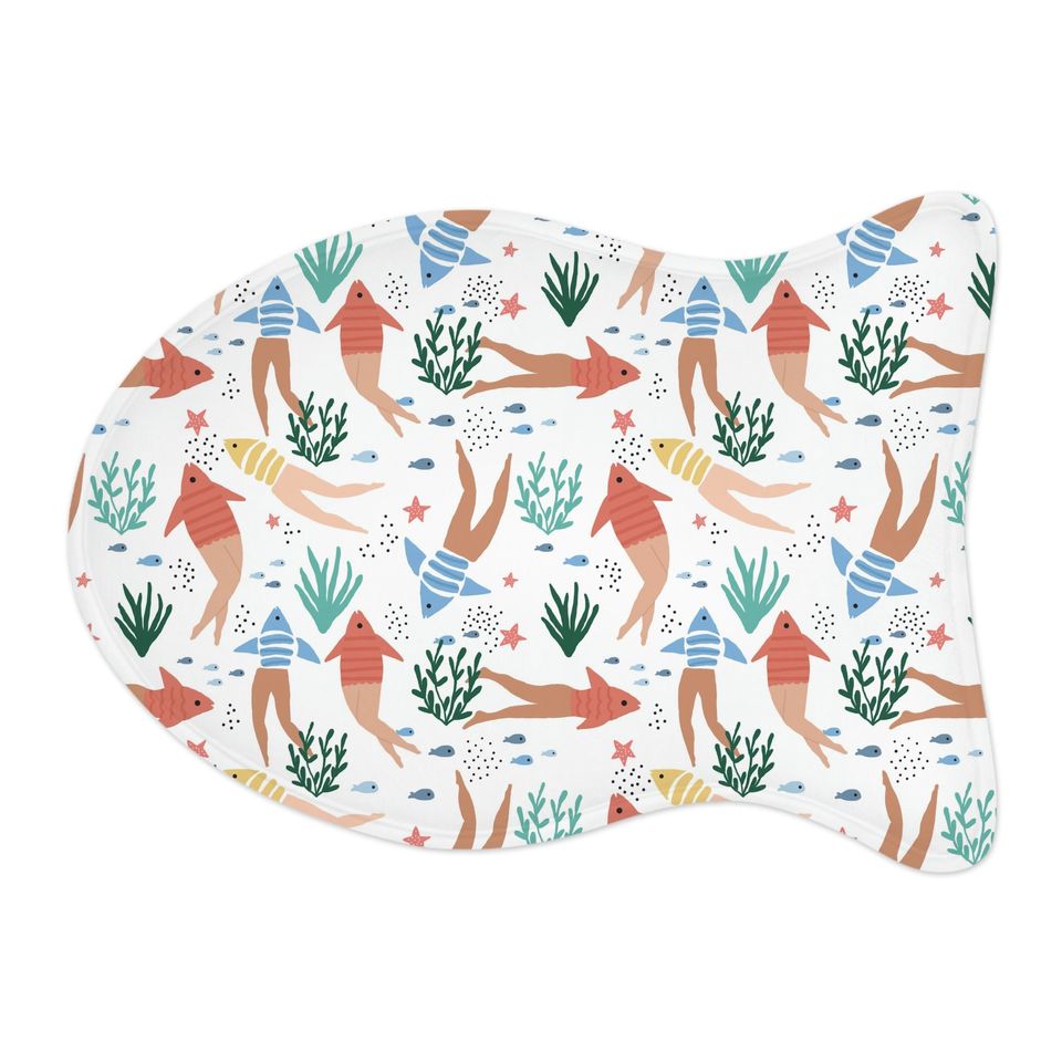 Reverse Mermaids Pet Bowls Mats