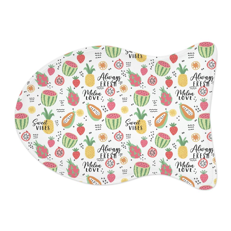 Fruit Salad Printed Pet Bowls Mats
