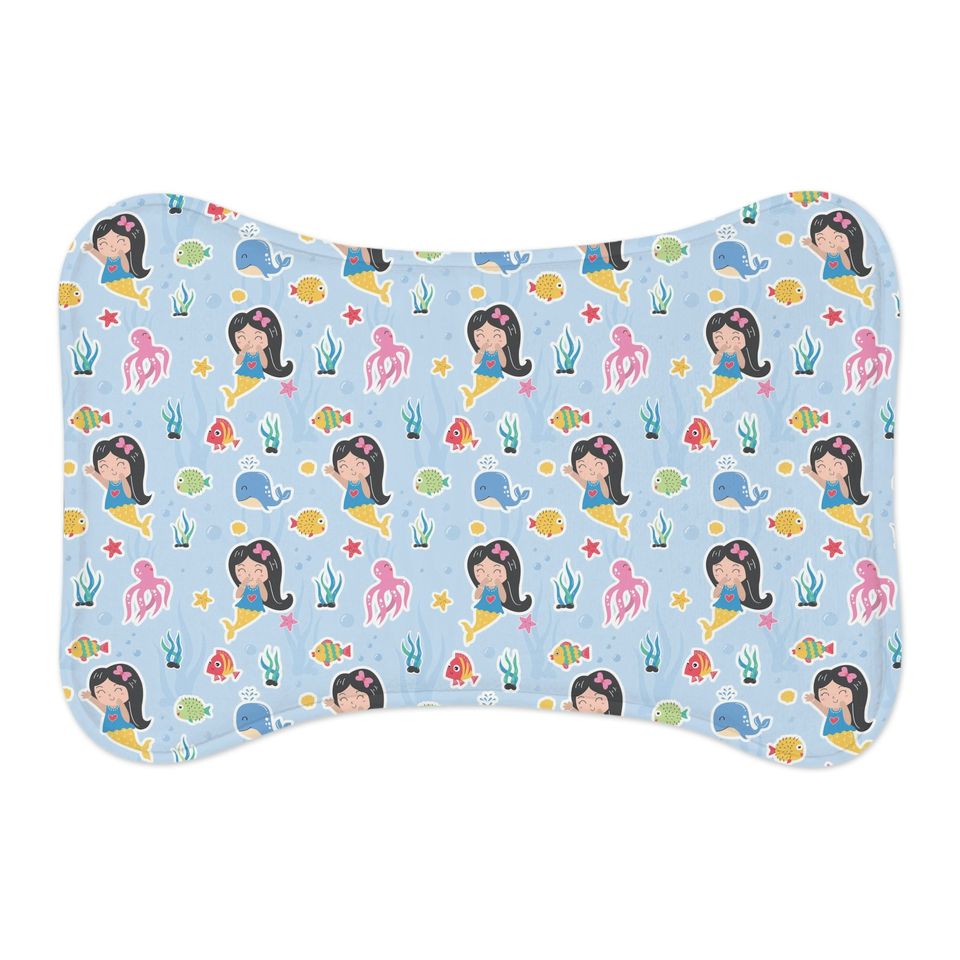Cute Mermaids Pet Bowls Mats