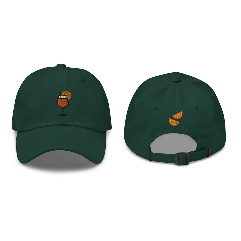 Aperol Spritz Embroidered Baseball Cap, Aperol Spritz Lover Gift, Cute Embroidered Hat, Embroidery Baseball Hat Women, Aperol Spritz Dad Hat