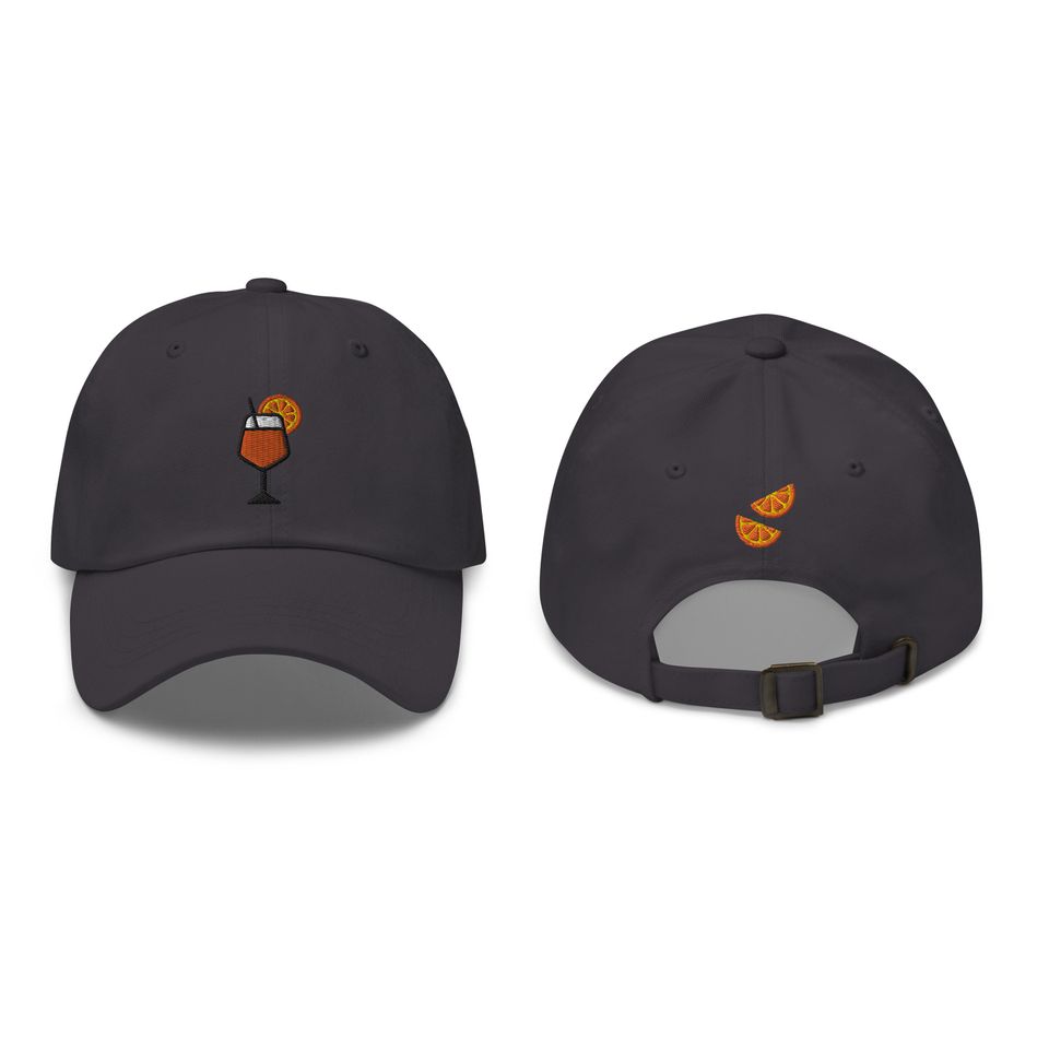 Aperol Spritz Embroidered Baseball Cap, Aperol Spritz Lover Gift, Cute Embroidered Hat, Embroidery Baseball Hat Women, Aperol Spritz Dad Hat