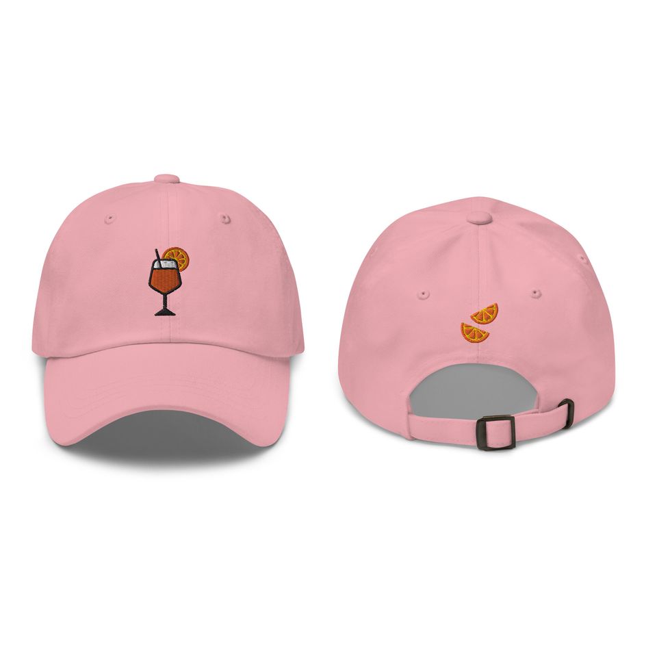 Aperol Spritz Embroidered Baseball Cap, Aperol Spritz Lover Gift, Cute Embroidered Hat, Embroidery Baseball Hat Women, Aperol Spritz Dad Hat