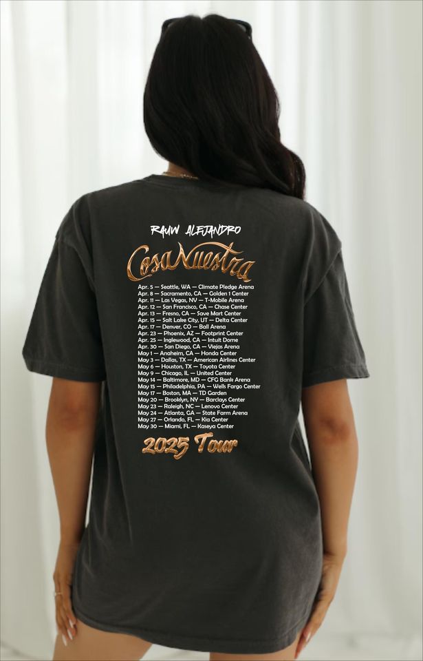 Rauw Alejandro Cosa Nuestra Concert Merch Tour Dates