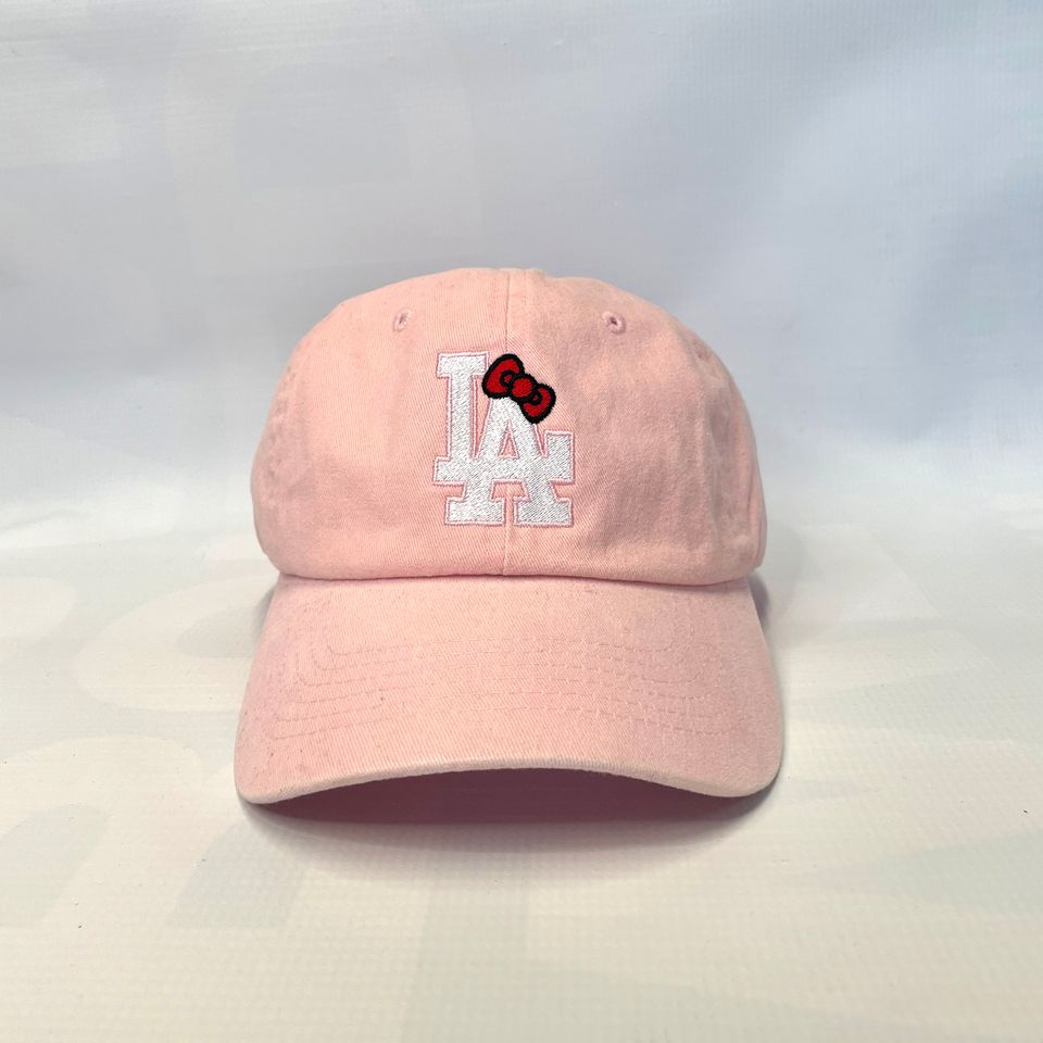 LA Dodgers Hello Kitty Bow Dad Hat Sanrio