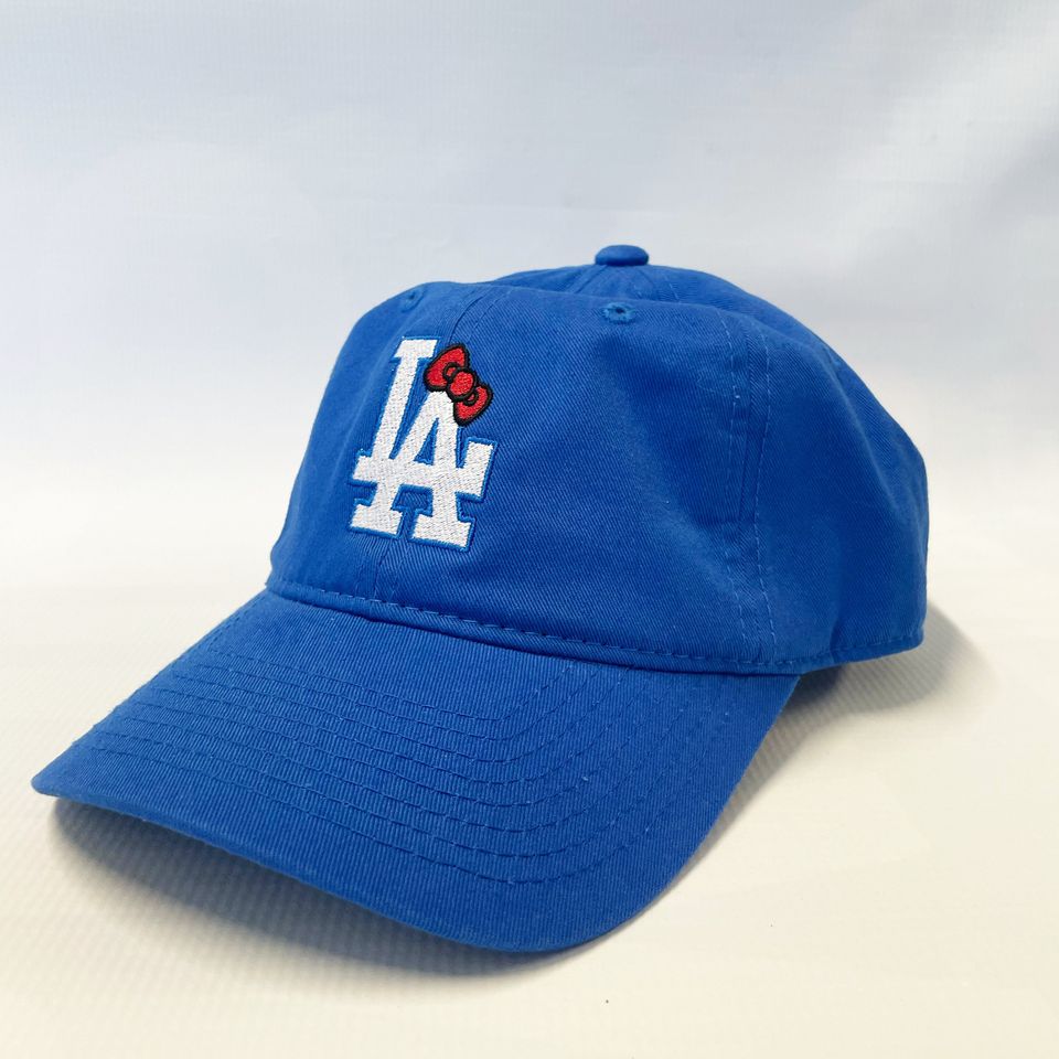 LA Dodgers Hello Kitty Bow Dad Hat Sanrio