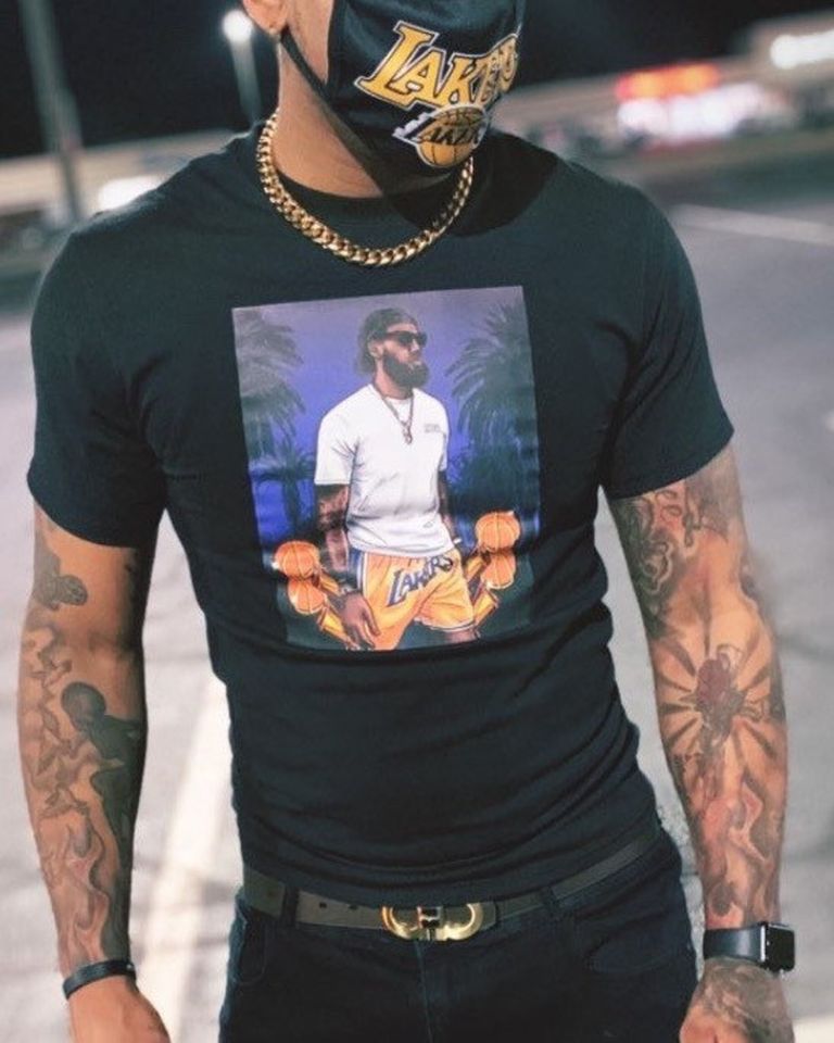 Lebron James 4 Ring Championship LA Lakers Shirt