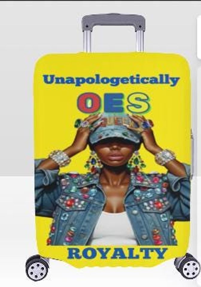 OES Sorority Luggage Cover  Personalized Travel Accessory