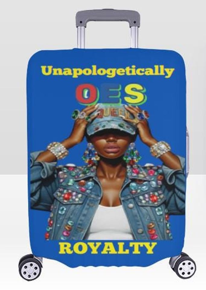 OES Sorority Luggage Cover  Personalized Travel Accessory