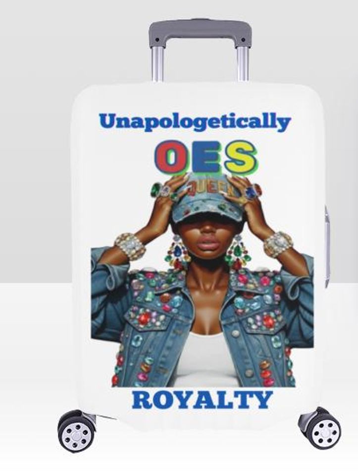 OES Sorority Luggage Cover  Personalized Travel Accessory