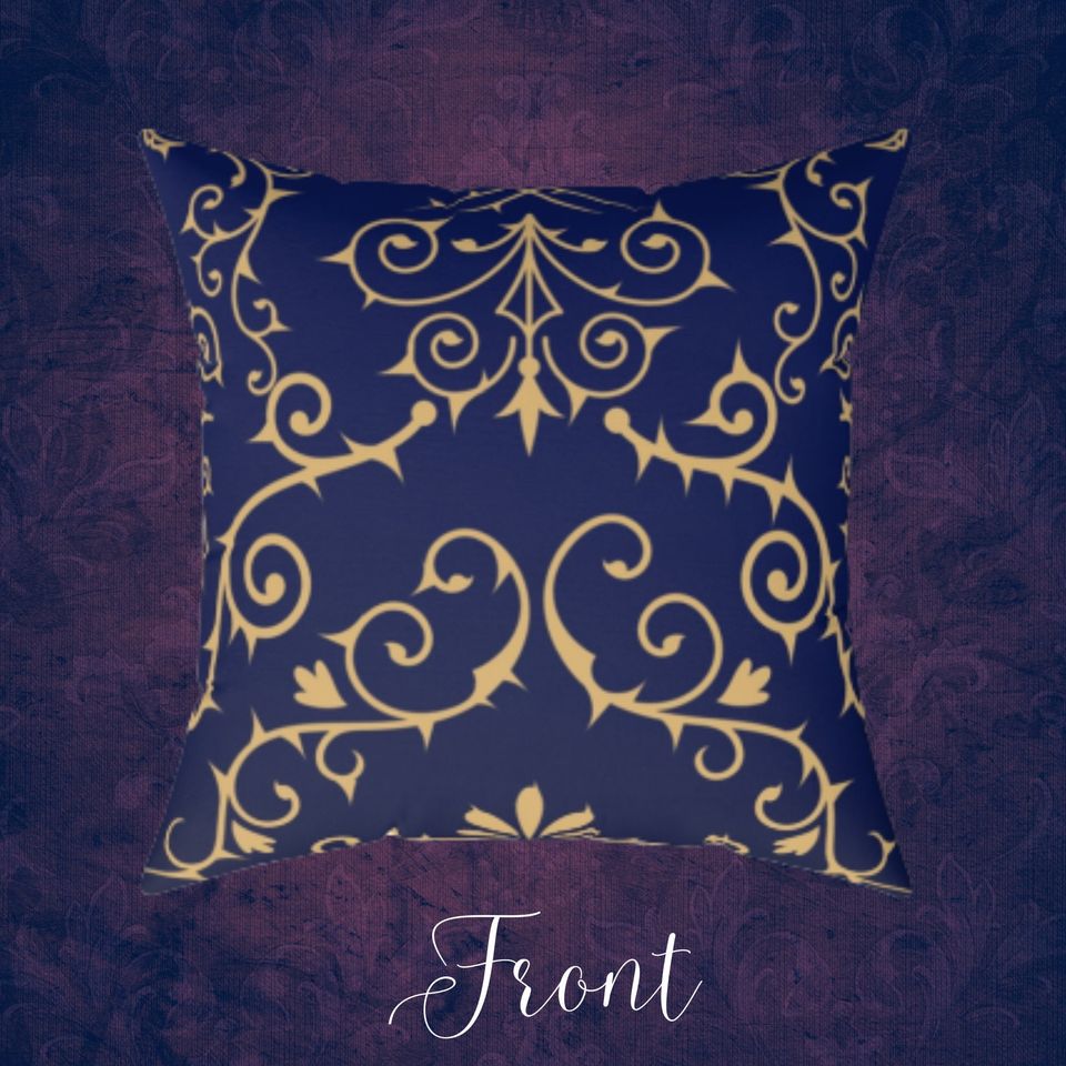 Pillow: Haunted Mansion Nightmare Before Christmas  Ornate Thorns Throw Pillow