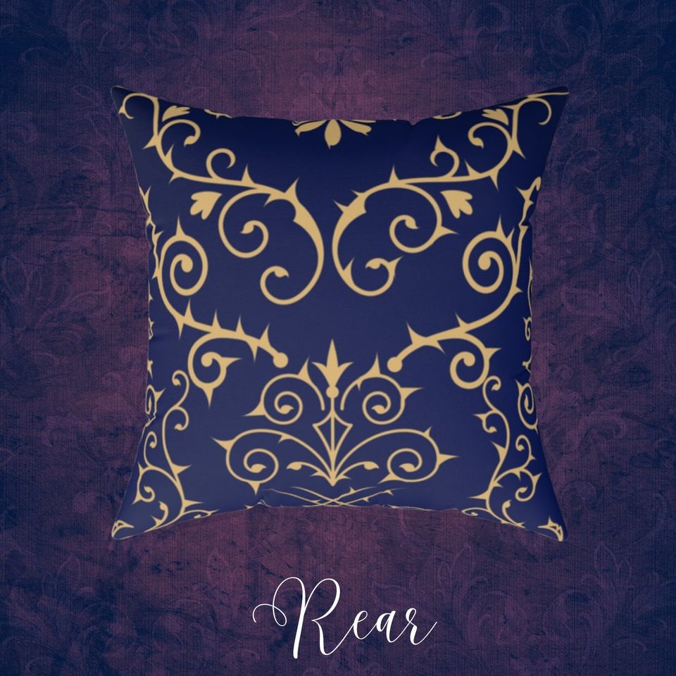 Pillow: Haunted Mansion Nightmare Before Christmas  Ornate Thorns Throw Pillow