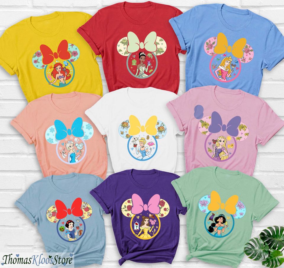 Disney Princess Shirt, Princess Mickey Head Shirt, Princess Mickey Ears, Disney Matching shirt
