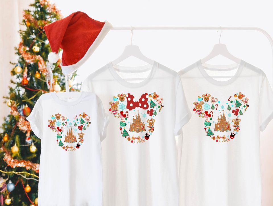 Disney Minnie Mouse Ginger Bread Shirt, Disney Christmas