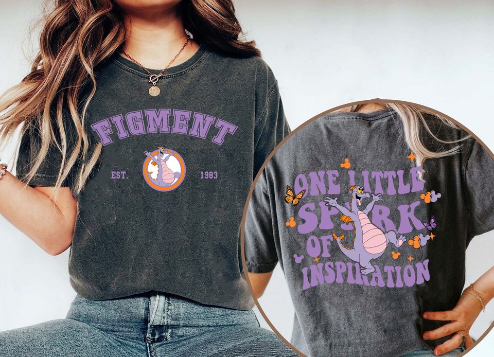 Disney Figment Shirt, Vintage Figment Shirt