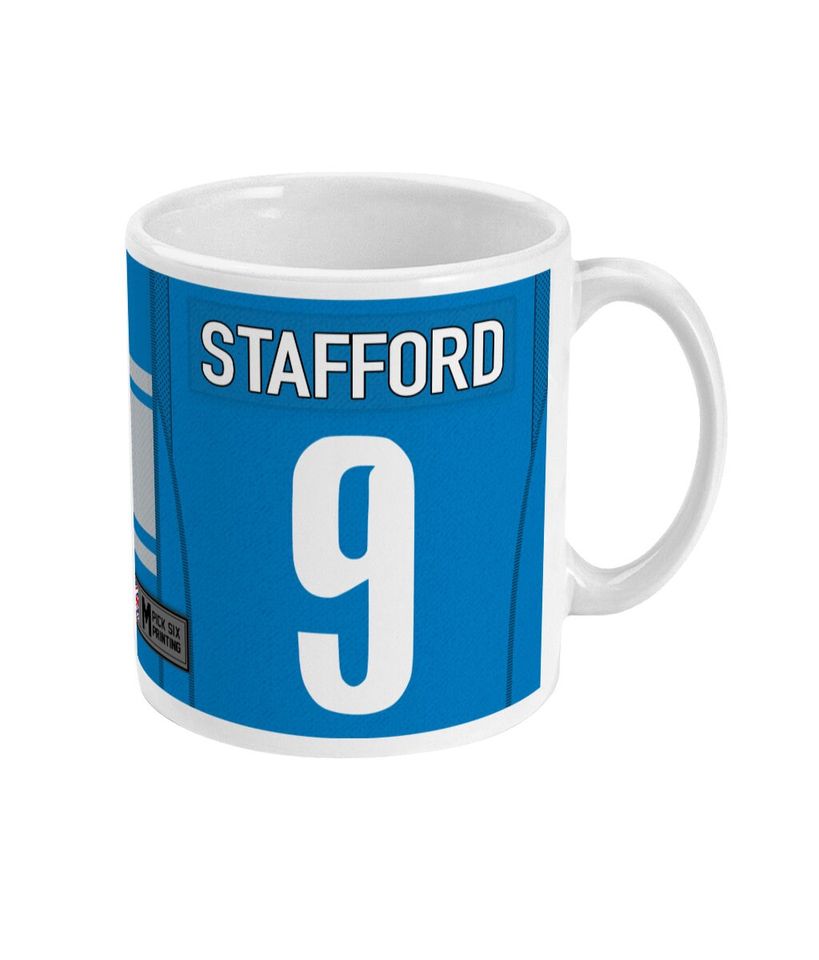 Detroit Lions 2021/22 Theme Personalised Jersey 11oz Mug