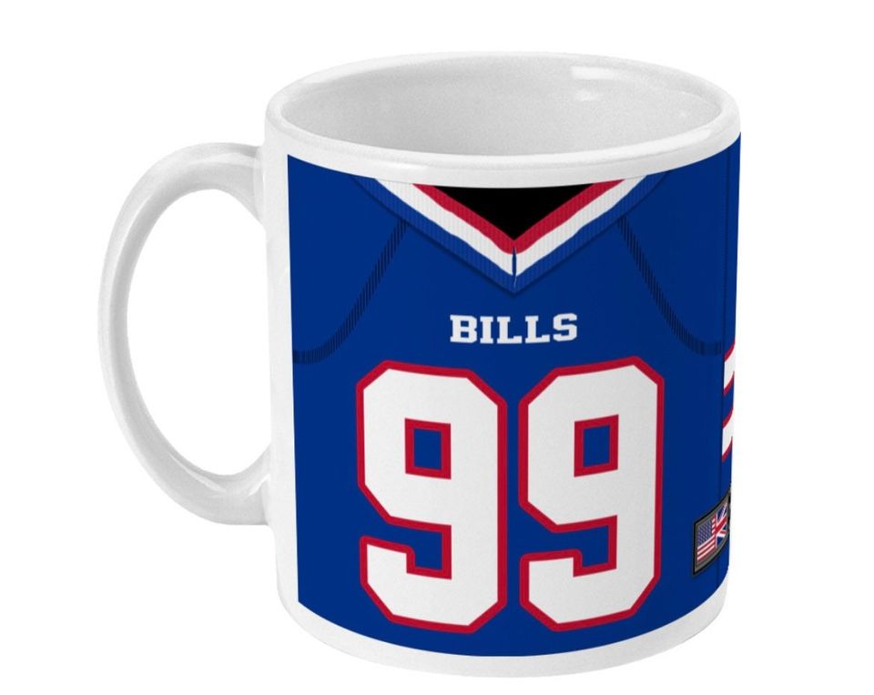 Buffalo Bills 2022/23 Theme Personalised Jersey 11oz Mug