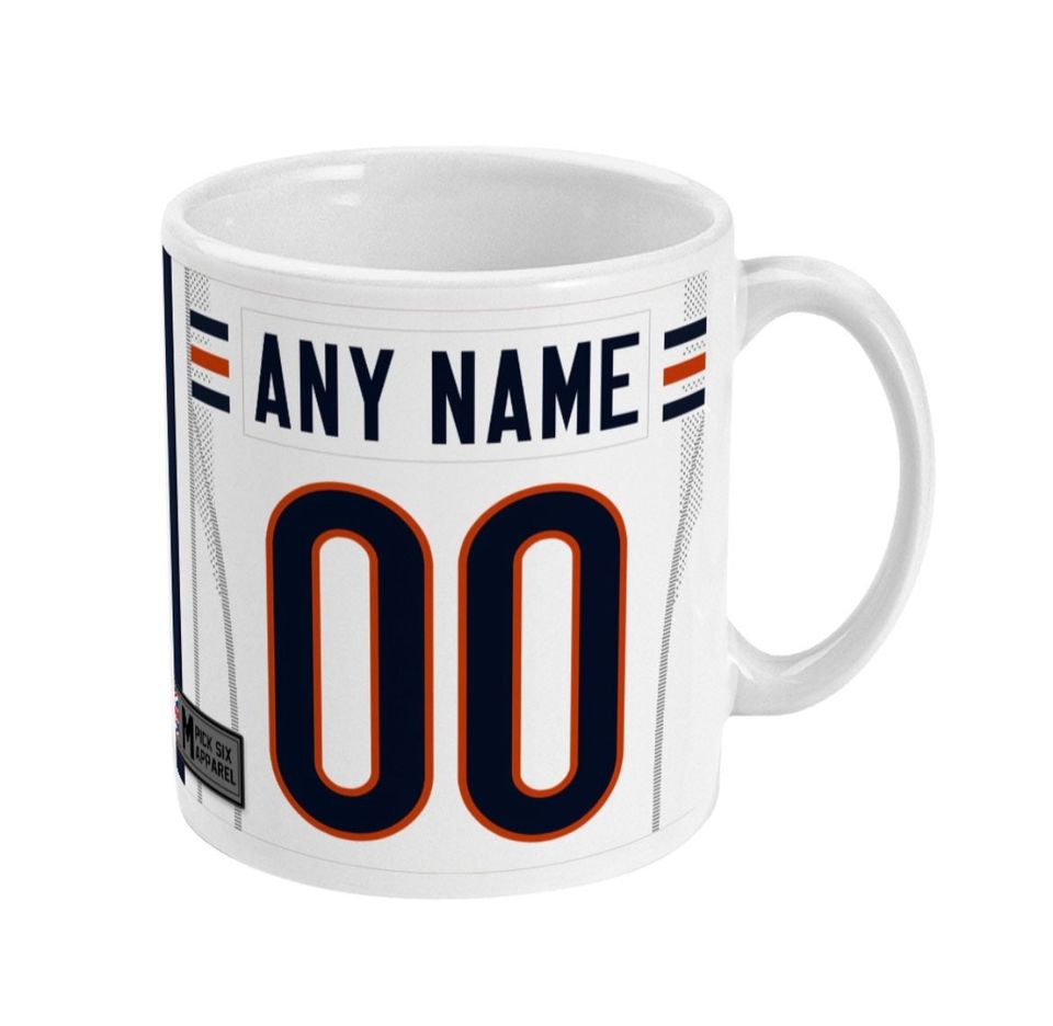 Chicago Bears 2021 Theme Link Up Home Road Jersey 11oz Mug