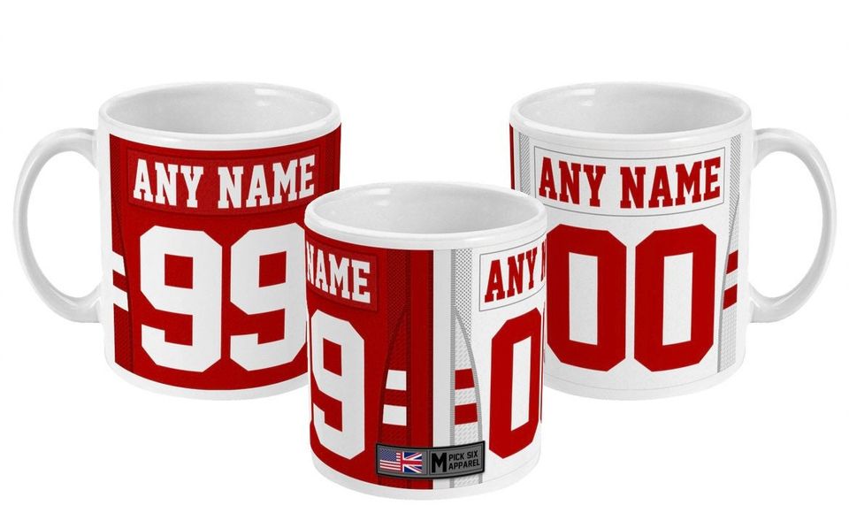 San Francisco 49ers 2021 Theme Link Up Home Road Jersey 11oz Mug