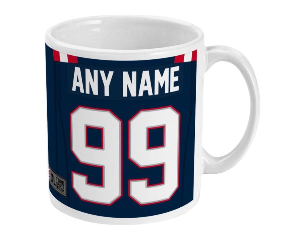 New England Patriots 2021 Theme Personalised Jersey 11oz Mug