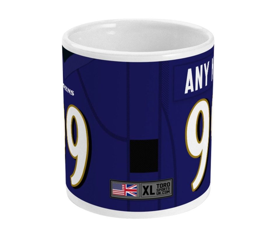 Baltimore Ravens 2022 Theme Personalised Jersey 11oz Mug