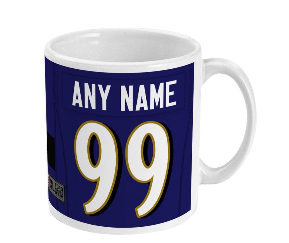 Baltimore Ravens 2022 Theme Personalised Jersey 11oz Mug