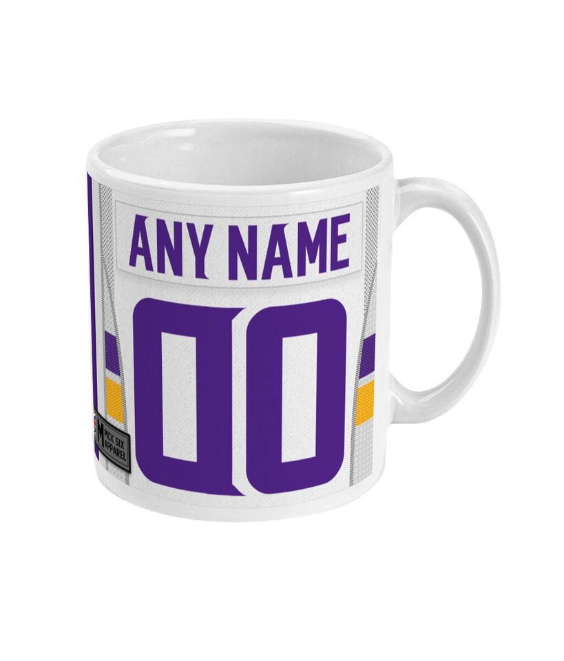 Minnesota Vikings 2021 Theme Link Up Home Road Jersey 11oz Mug