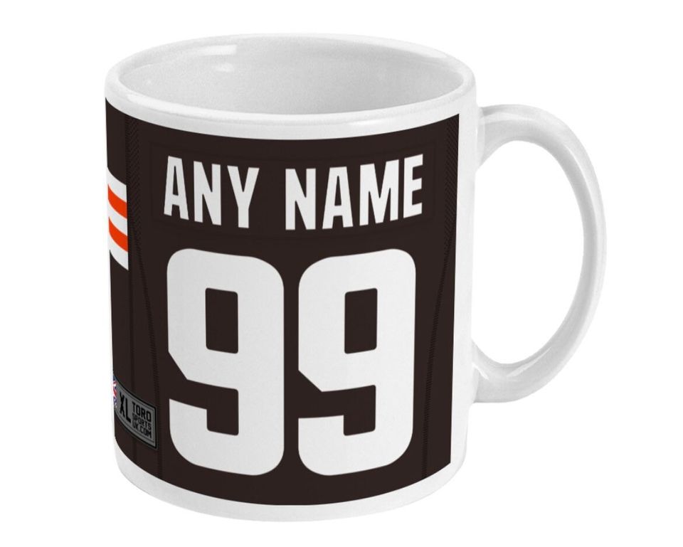 Cleveland Browns 2022 Theme Personalised Jersey 11oz Mug