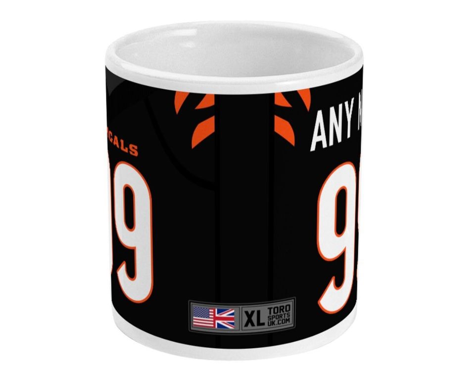 Cincinnati Bengals 2021/22 Theme Personalised Jersey 11oz Mug
