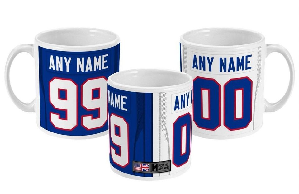 Buffalo Bills 2021/22 Theme Link Up Home Road Jersey 11oz Mug