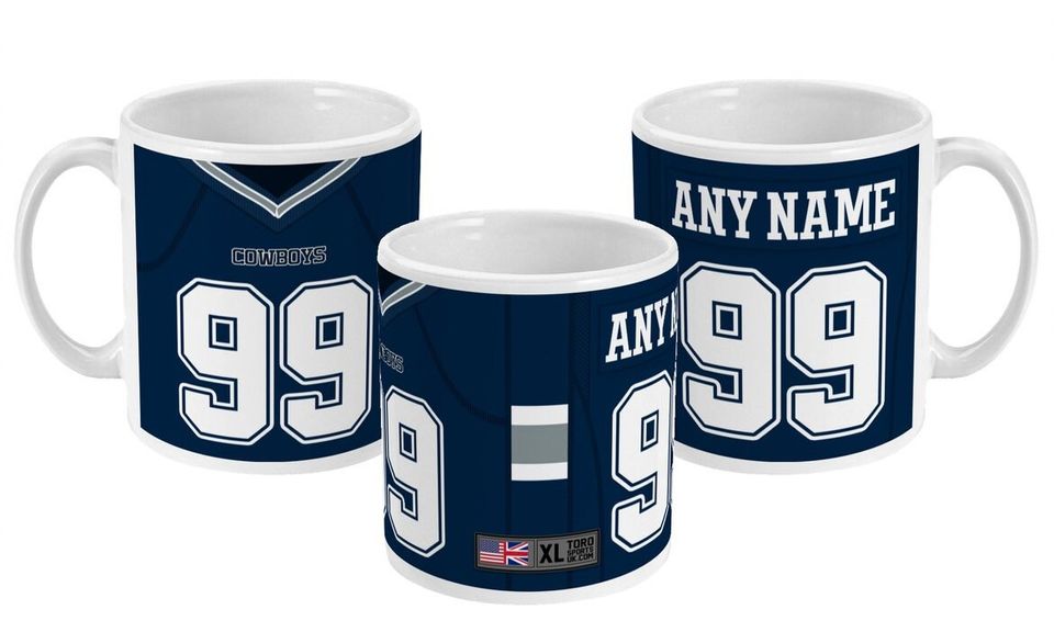 Dallas Cowboys 2022 Theme Personalised Jersey 11oz Mug