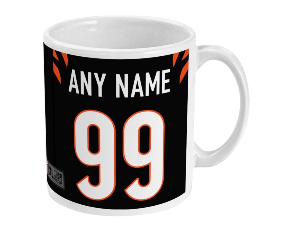 Cincinnati Bengals 2021/22 Theme Personalised Jersey 11oz Mug