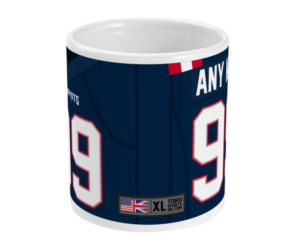 New England Patriots 2021 Theme Personalised Jersey 11oz Mug