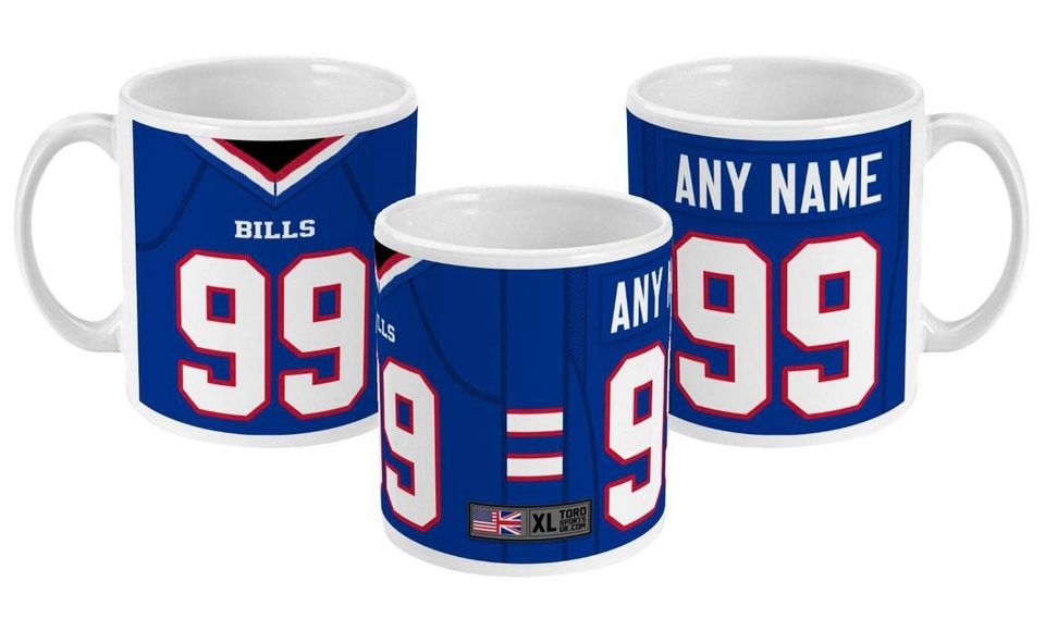 Buffalo Bills 2022/23 Theme Personalised Jersey 11oz Mug