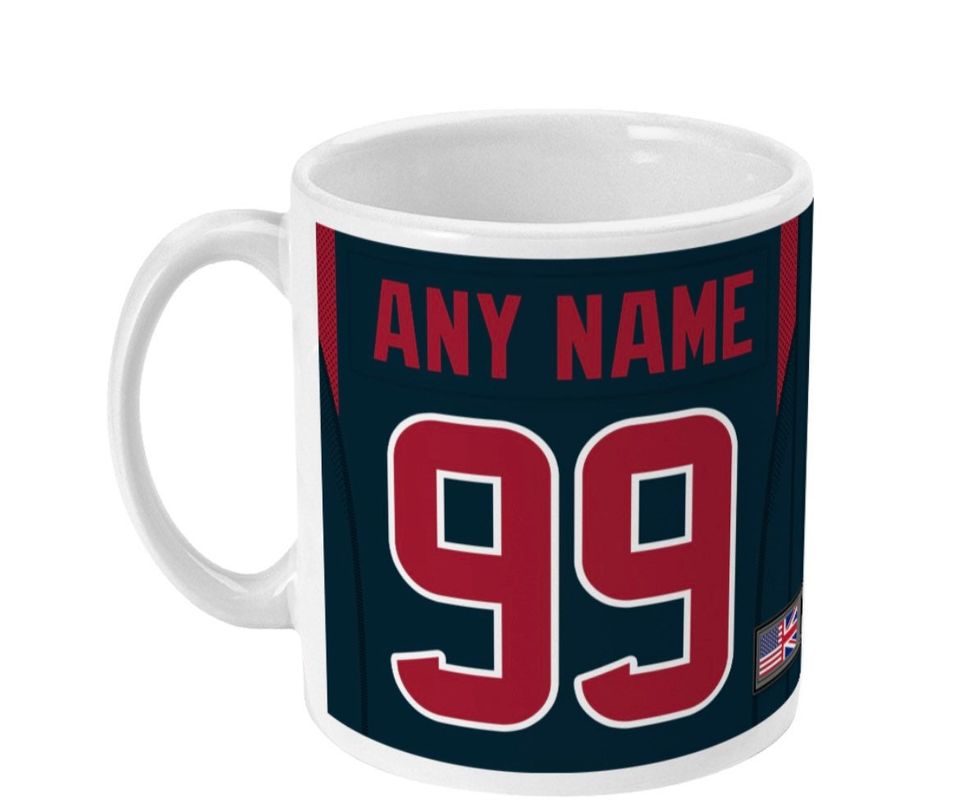 Houston Texans 2021/22 Theme Personalised Jersey 11oz Mug