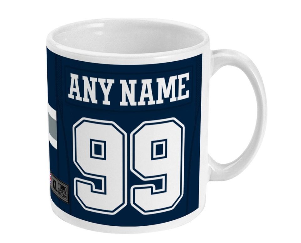 Dallas Cowboys 2022 Theme Personalised Jersey 11oz Mug