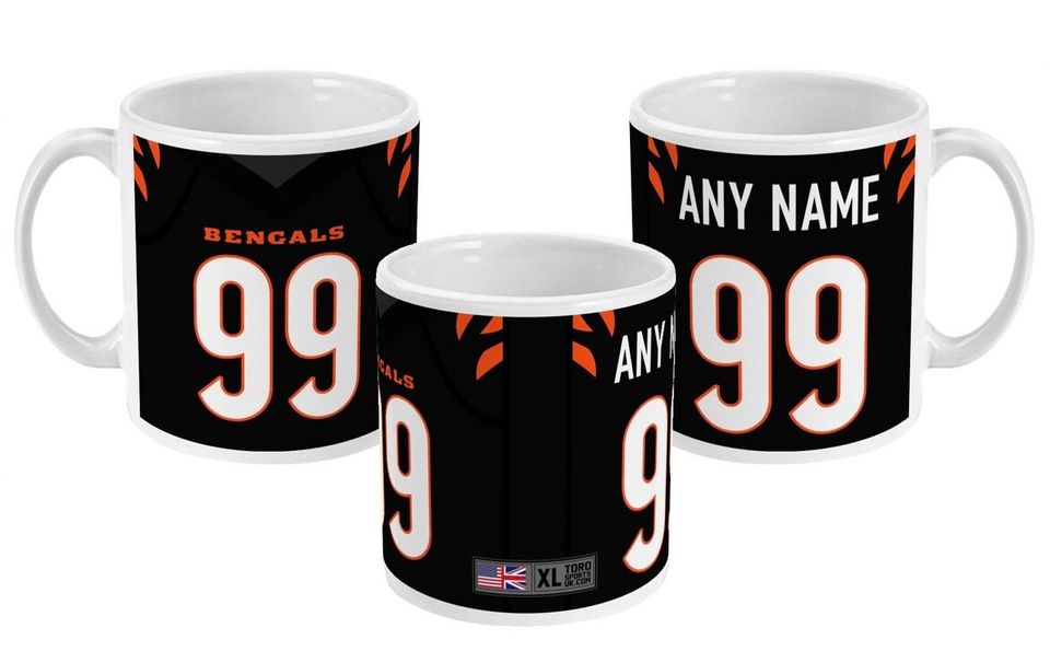 Cincinnati Bengals 2021/22 Theme Personalised Jersey 11oz Mug